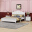 Grand lit plateforme en bois et deux tables de chevet Rorge-1878960550