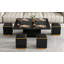 Ensemble de tables basses de luxe convertibles avec rangement intégré-353966161