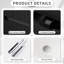 Meuble-lavabo suspendu de 61 cm (24 po), fixé au mur avec lavabo, noir, système de fermeture amortie, meuble-lavabo au style épuré et ouvert, gain d'espace au sol