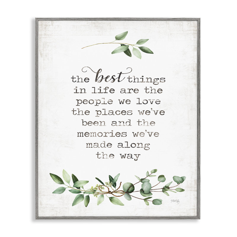 «The Best Things in Life Are People» par Marla Rae - reproduction d'art texturée, H 30 po x l 24 po