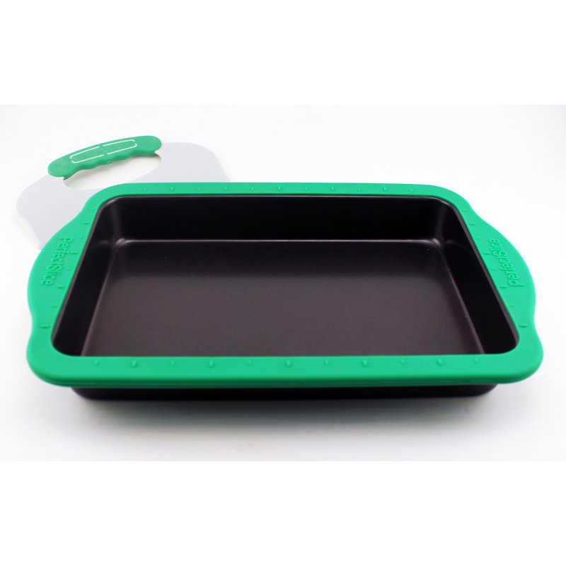 BergHOFF International Perfect Slice Steel Rectangular Non-Stick Baking Pan with Tool