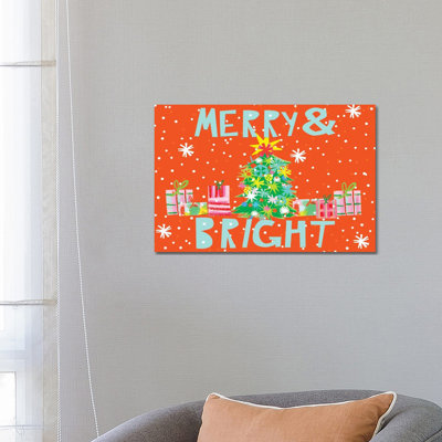 Merry And Bright Collection A by Blanckslate - Wrapped Canvas Gallery-Wrapped Canvas Giclée