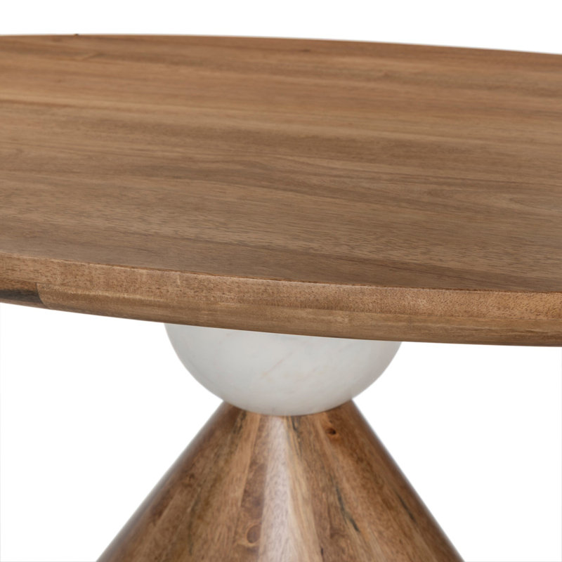 Bibianna Dining Table, Smoked Honey
