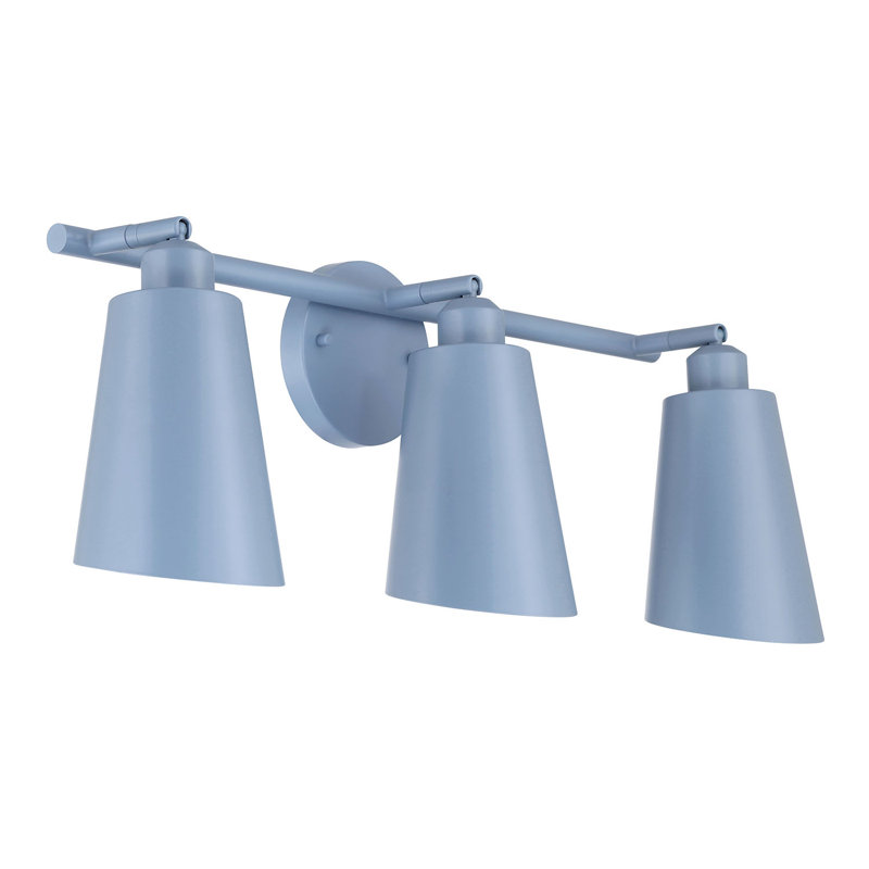 Éclairage pour meuble-lavabo 3 lumières Alvar, Harbor Blue, Bleu port