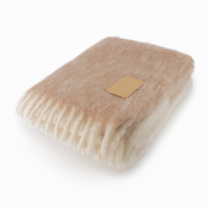 Hand Woven Blanket, Beige