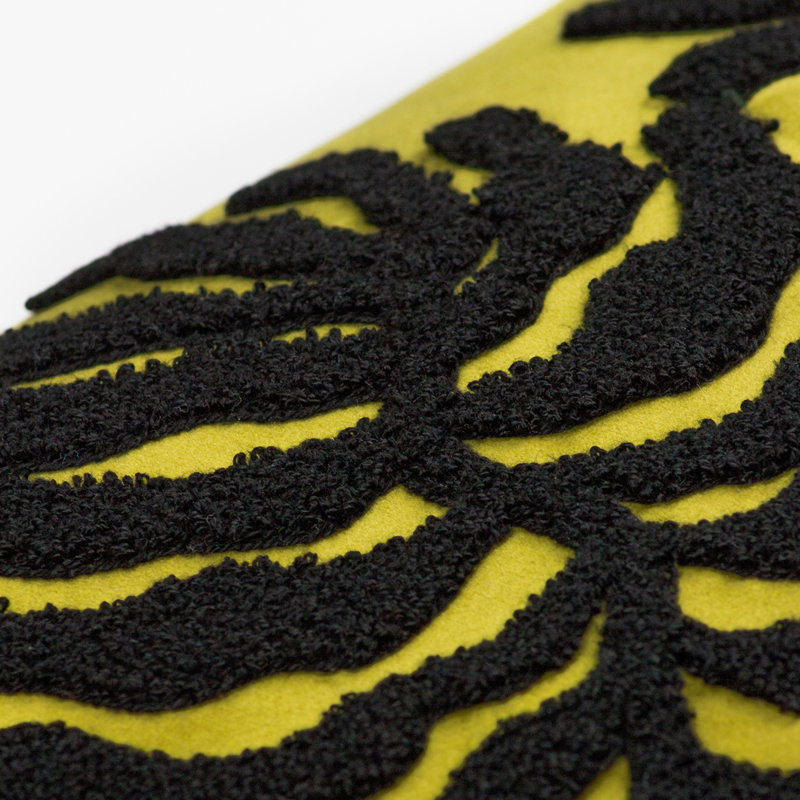 Floral Square Cushion, Moss