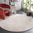 Glamour Hand Tufted Wool Viscose Cotton with Latex Abstract Rug in Ivory-886817021