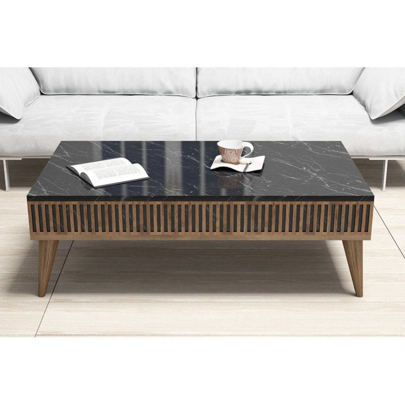 Milan Coffee Table, Black Marble