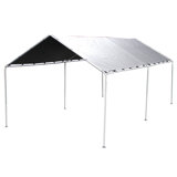 Original 10ft 8in x 20ft Steel Frame Carport Canopy with 6 Legs