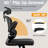 Lidwien Ergonomic Breathable Mesh Office Chair with Adjustable Headrest and Flip-Up Arms-1520254156