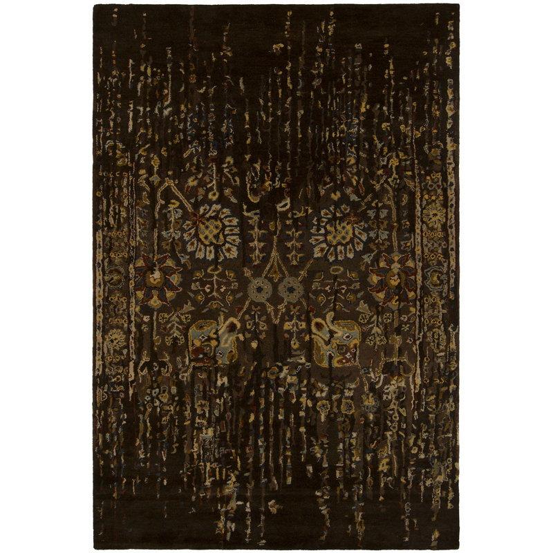 Spring Brown Area Rug, 9' x 13'