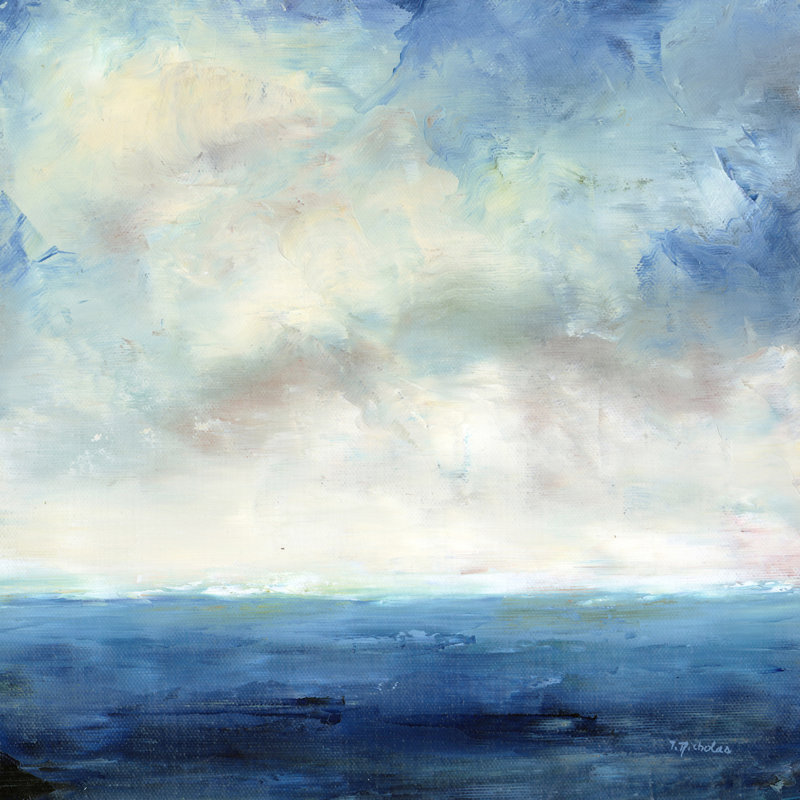 Ciel obscurcissant - peinture sur toile tendue