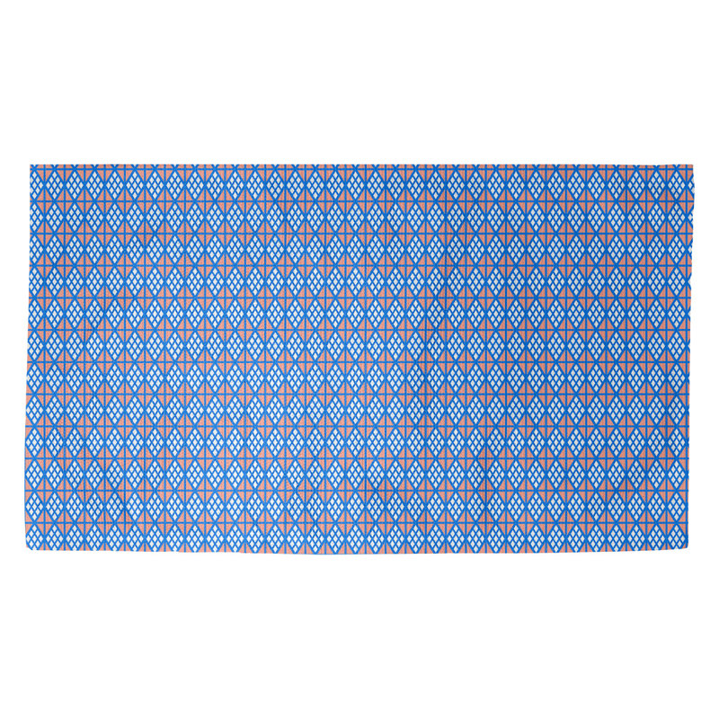 Paillasson d’intérieur diamants dobby Avicia, Rectangle 2 pi 1 1/2 po x 3 pi 6 po, Bleu foncé