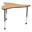 Table d'activité mobile à roulettes à hauteur réglable 48 "x 44" Structure Series-51404078-51404073
