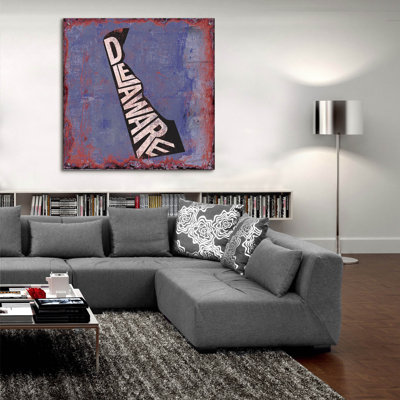  'Delaware' by Art Licensing Studio Acrylic Glass Wall Art, 36" x 36"