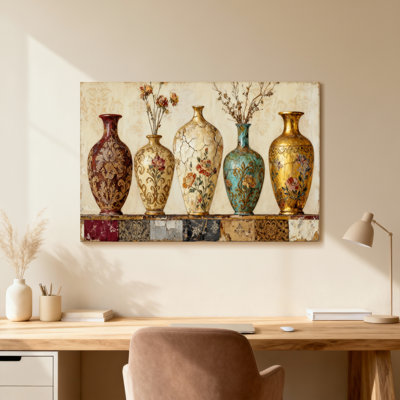 Art décoratif de vases rétro
