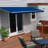 ALEKO Motorized Retractable Outdoor Awning with White Frame-63871953-111027051