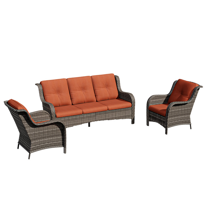 5-person Patio Furniture Set, Orange