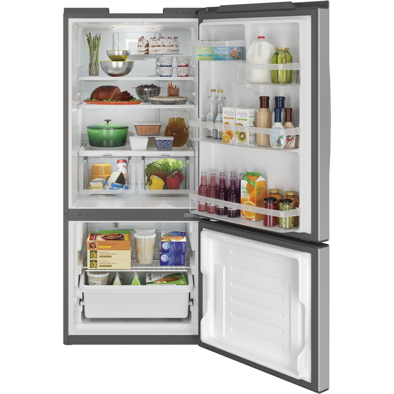 GE® ENERGY STAR® 20.9 Cu. Ft. Bottom-Freezer Refrigerator