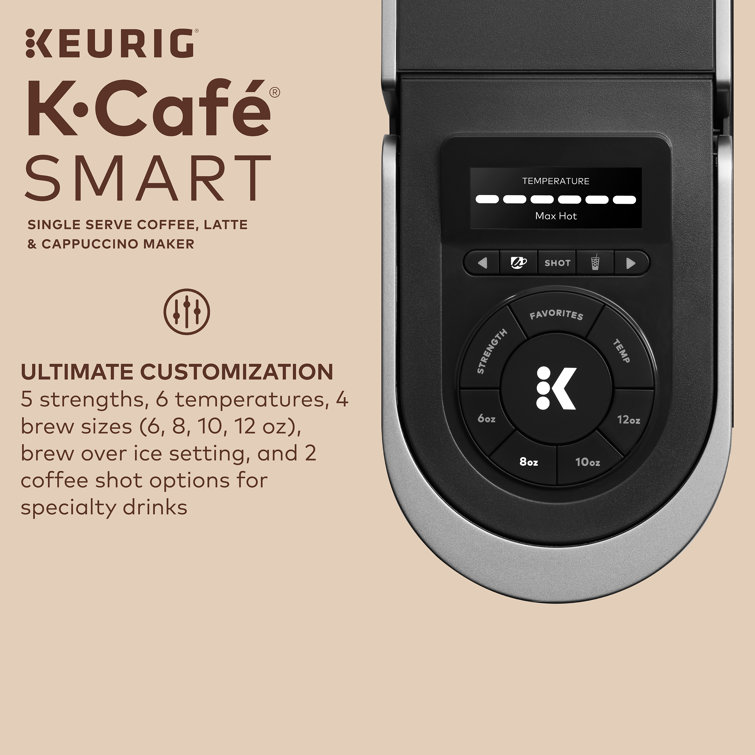  Keurig K-Cafe SMART Single Serve K-Cup Pod Coffee