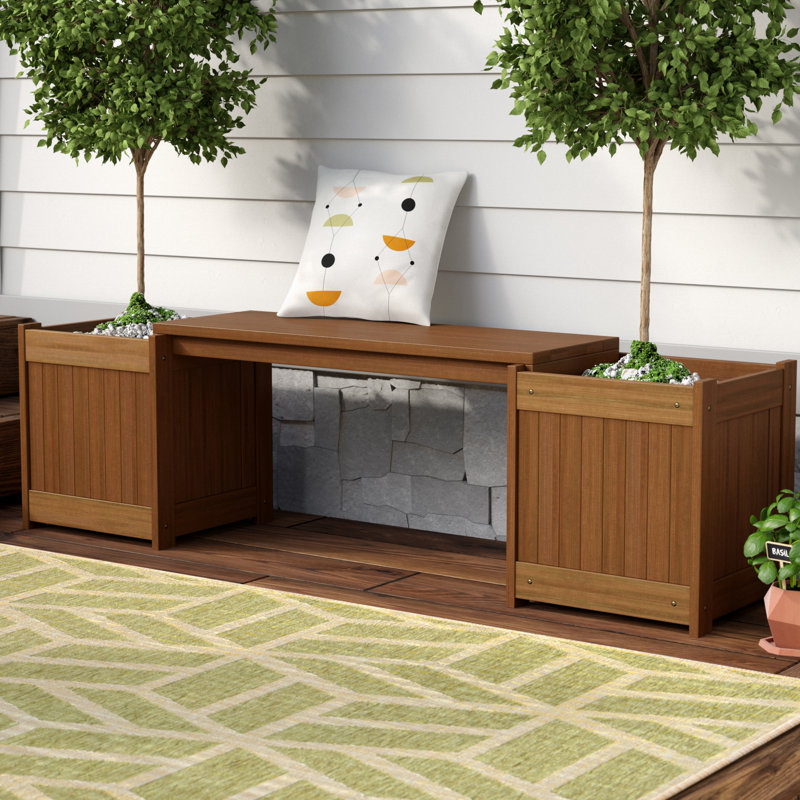 Arianna Solid Wood Outdoor Bench