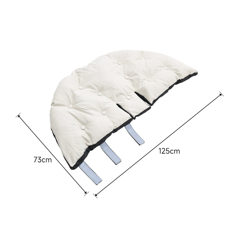 Black Beige Patchwork Lounger Cushion
