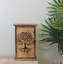 Solid Wood Wall Organizer with Key Hooks