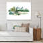 «Trees Bush Grass In Wild Landscape», peinture sur toile-67417612-67417607