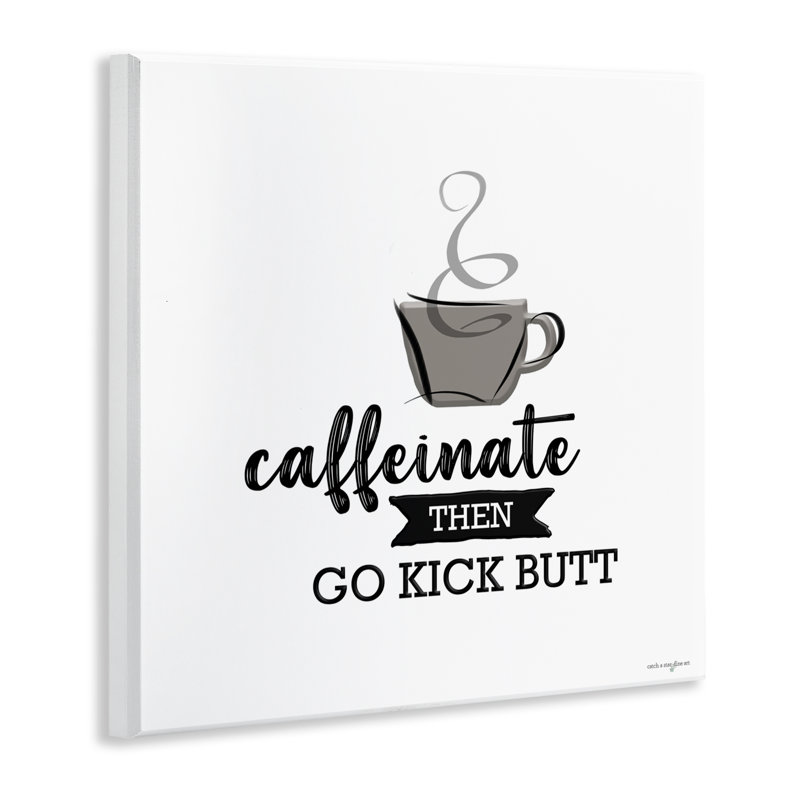 Plaque murale «Caffeinate Ensuite Kick», design par Seven Trees Design