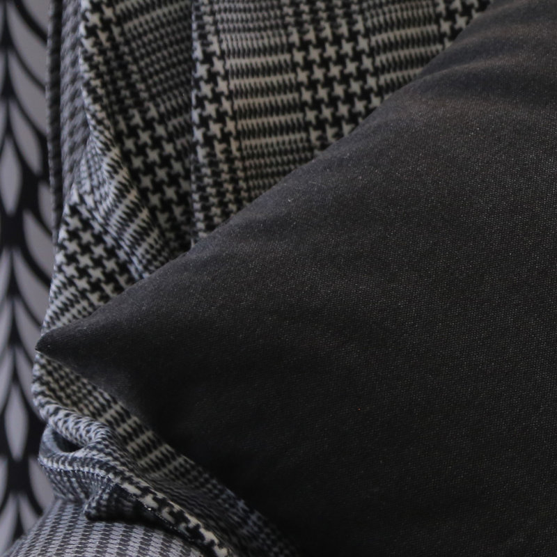 Housse de coussin intérieur / extérieur Calydon, Noir
