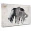 Two Horses by Katsushika Hokusai - Wrapped Canvas-55372112