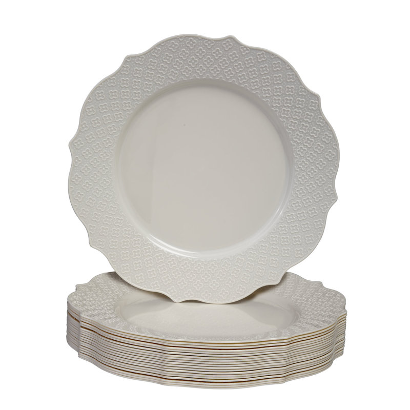 Assiette à dîner jetable en plastique