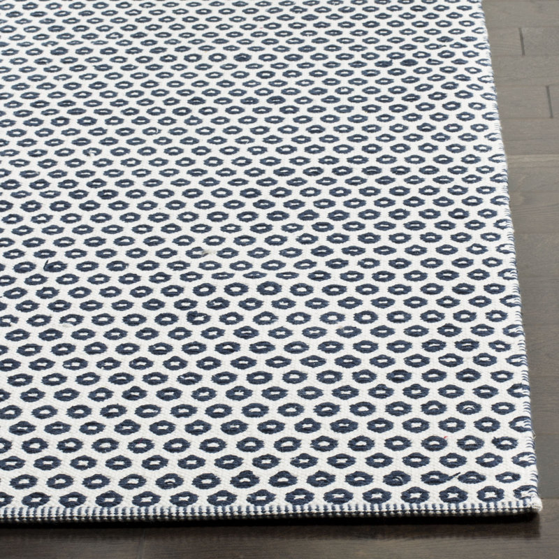 Orwell Hand Woven Cotton Geometric Rug, Rectangle 3' x 5'