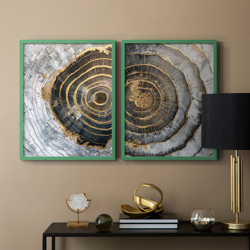ABSTRACT Series CCLXII - Reproduction encadrée de qualité supérieure - prête à être accrochée - aucun clou requis - aucun clou requis