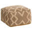 Najera 50 cm W Jute Square Geometric Pouffe