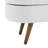 Oval Linen With Rubber Wood Legs For Home Use - White Room Decoration-1769480607
