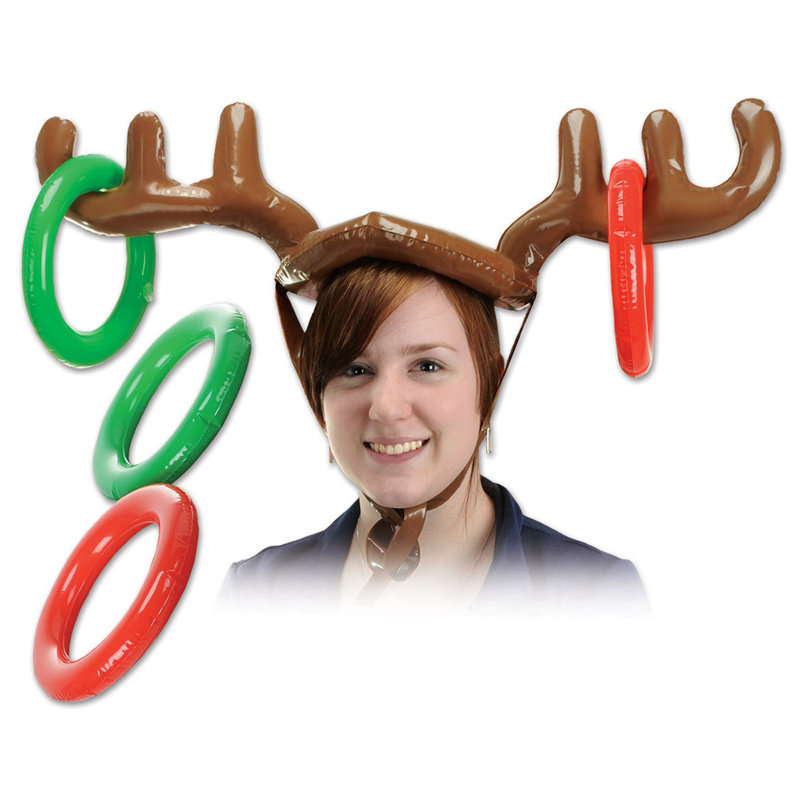 Anneau de Noël gonflable renne