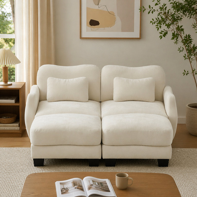 Canapé Chenille, Chenille beige