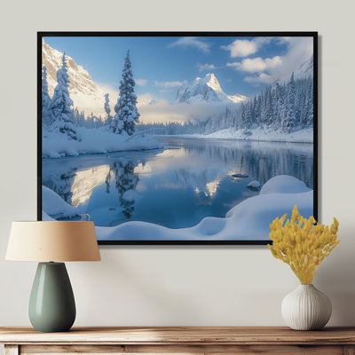 Chavira - art mural paysage d'hiver