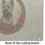 Planche à découper en verre Cairn Terrier Christmas Flowers