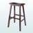 Strasburg Saddle Seat Bar Stool with Four Legs in Walnut, 28.64'' H X 17.62'' W X 15.67'' D-1046758505