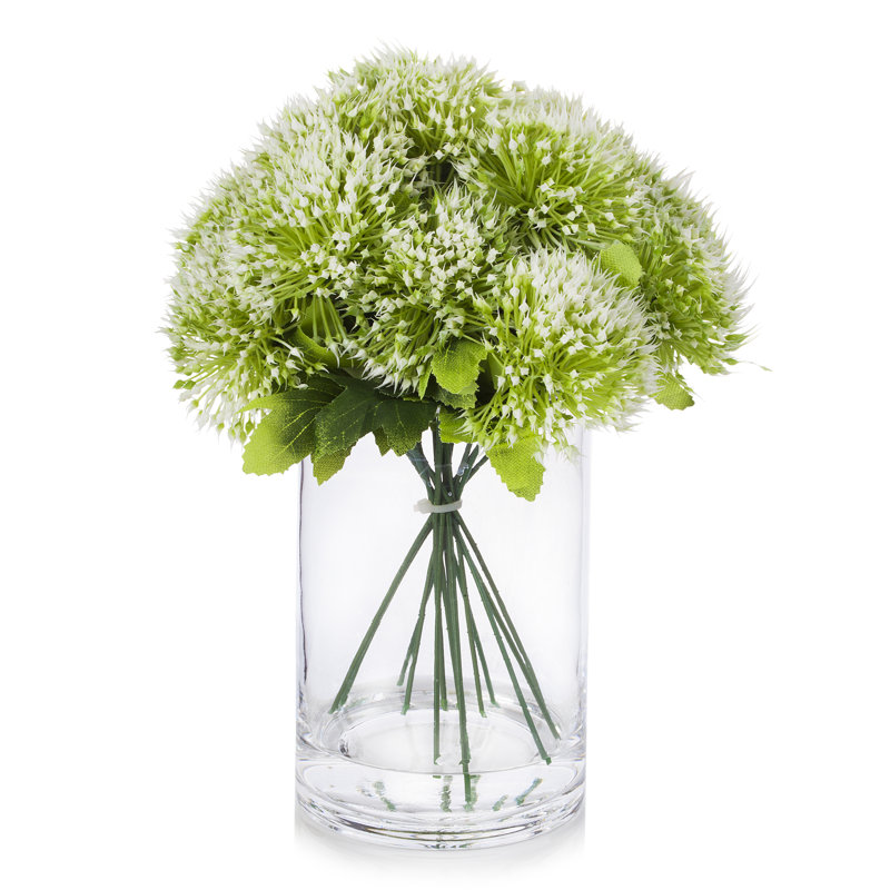 Arrangement de fleurs mélangé artificiel dans un vase, Blanc