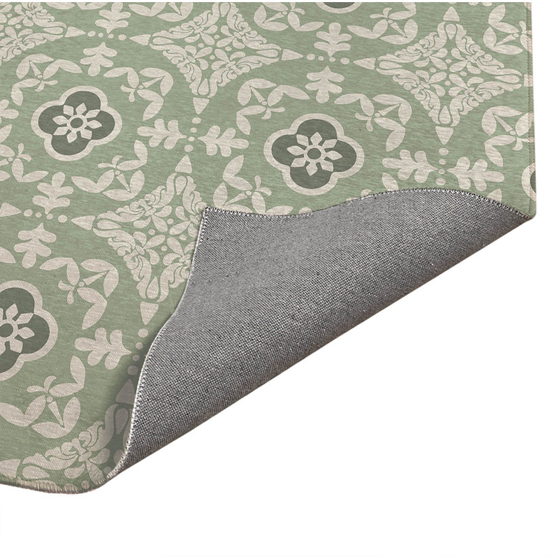 Tapis de cuisine à profil bas Sully, Sauge, Rectangulaire 2 pi x 3 pi