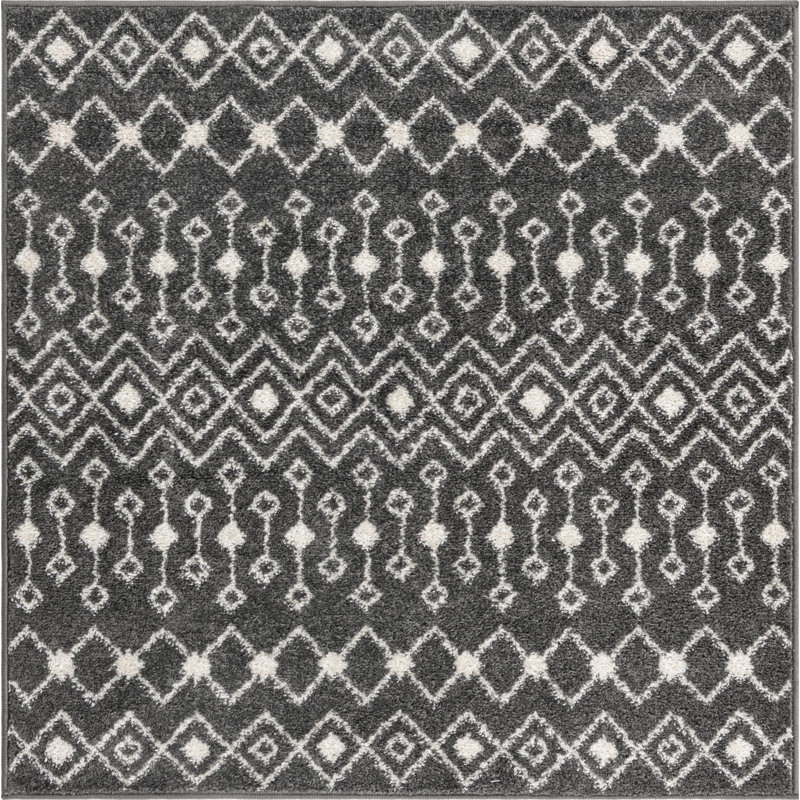 Abstract Indoor Rug, Square 4'