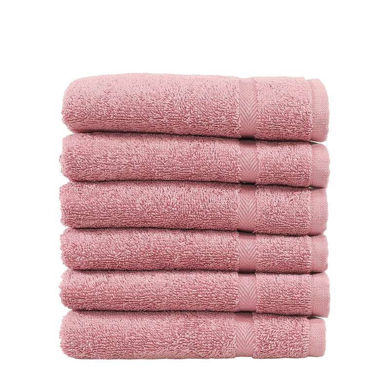 Denzi Turkish Cotton Washcloth, Tea Rose