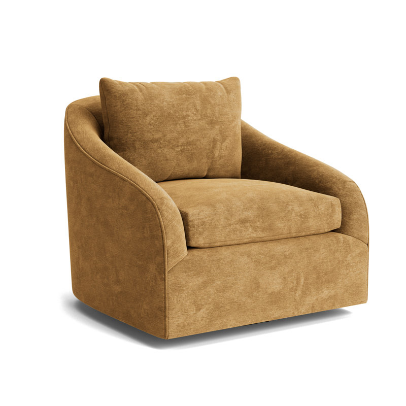 Laurel Swivel Chair, Vintage Chenille - Bronze