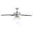 52" Artice 5 - Blade Standard Ceiling Fan in Brushed Nickel/Chestnut with Pull Chain and Light Kit Included-2060037120