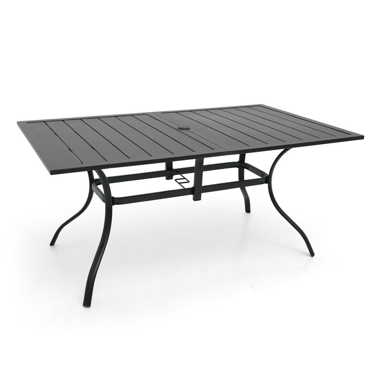 Naruram Rectangular Steel Outdoor Table