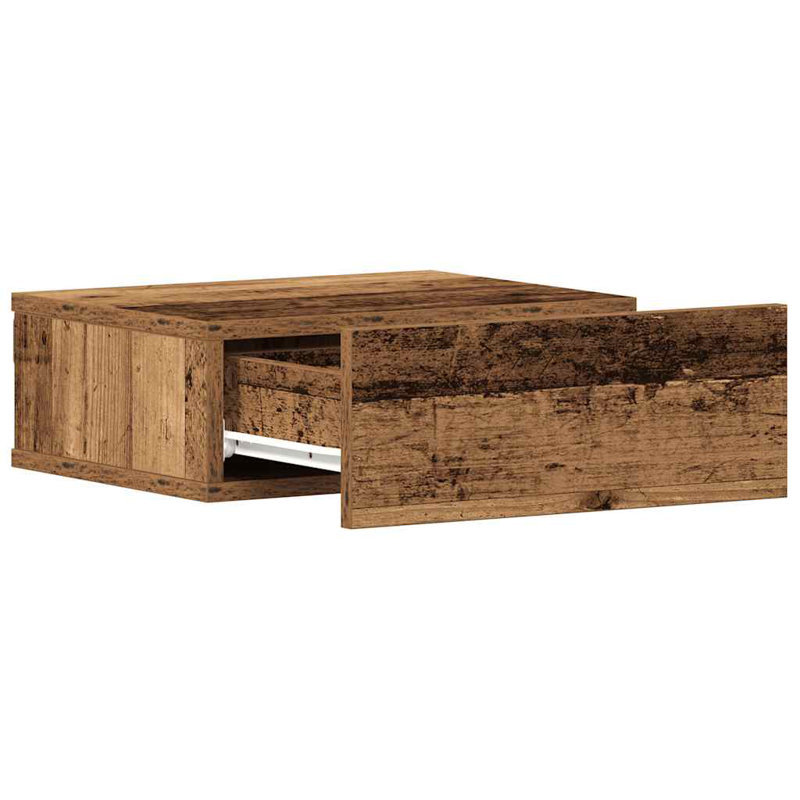 Dagmar Bedside Table, Old Wood, Set of 2