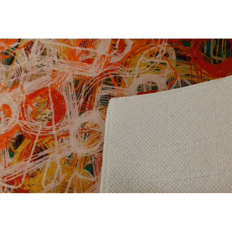 Tapis d'entrée de qualité supérieure, 3,3 x 6,6 pieds, 100% polyester, hauteur de velours de 0,3 po | Antibactérien, antidérapant, dessous lavable à la machine | Élégante impression numérique 3D, parfaite pour les vestibules et les salons